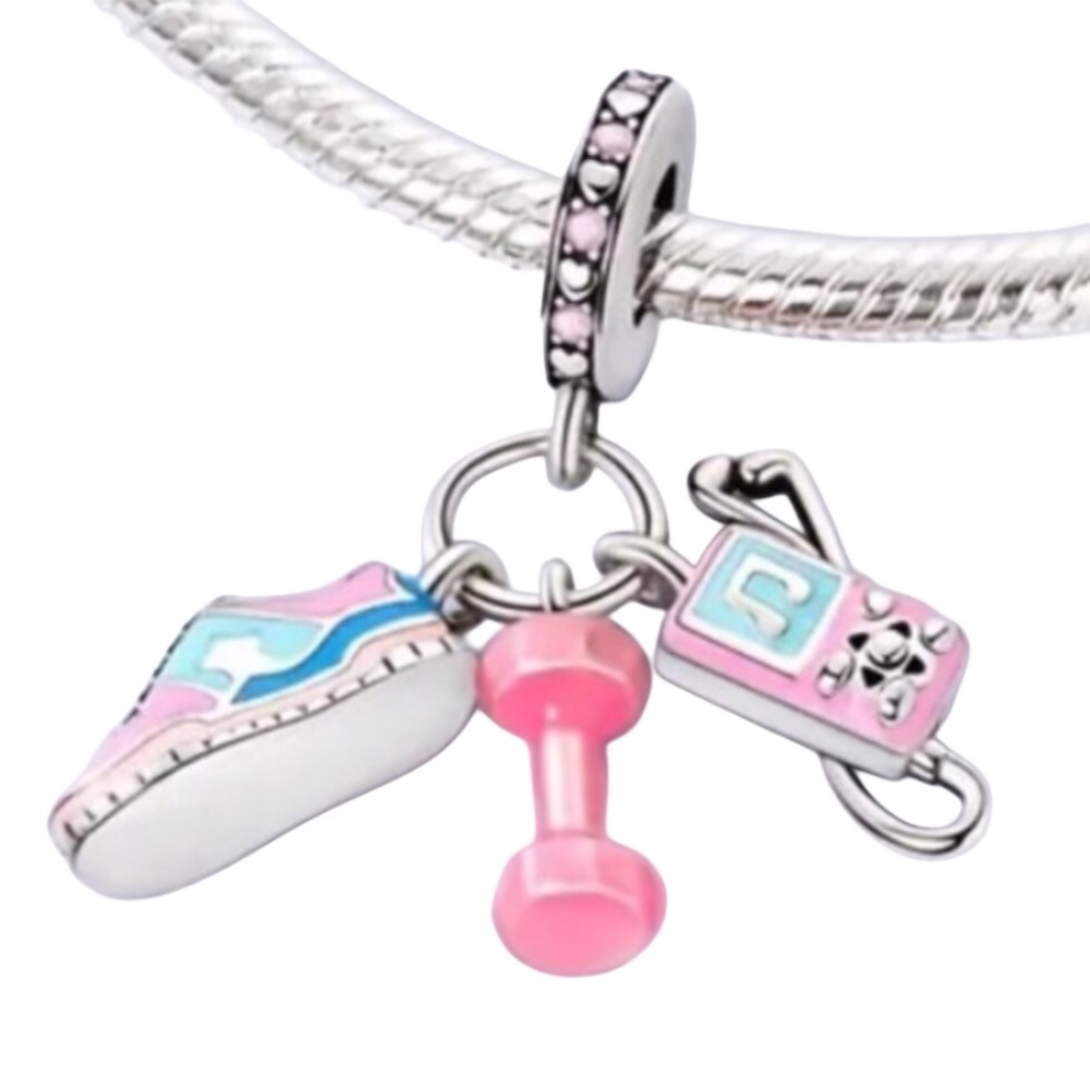 Sneaker Weight MP3 Player Workout Fitness Charm Pandora Style
